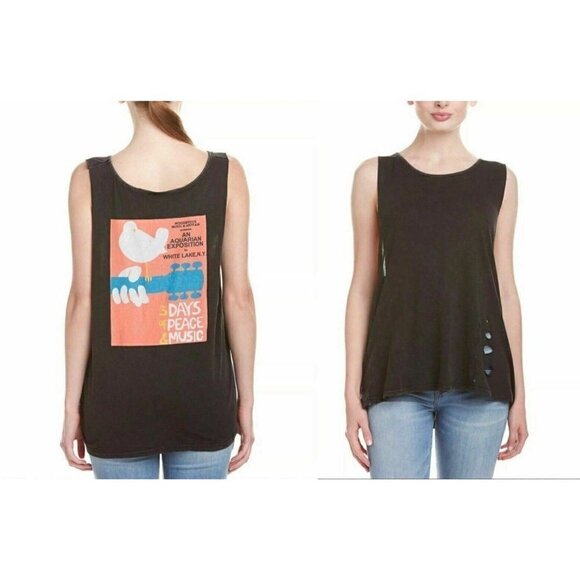 Somedays Lovin Women's Black Namesake Tank Top S L - Picture 2 of 9